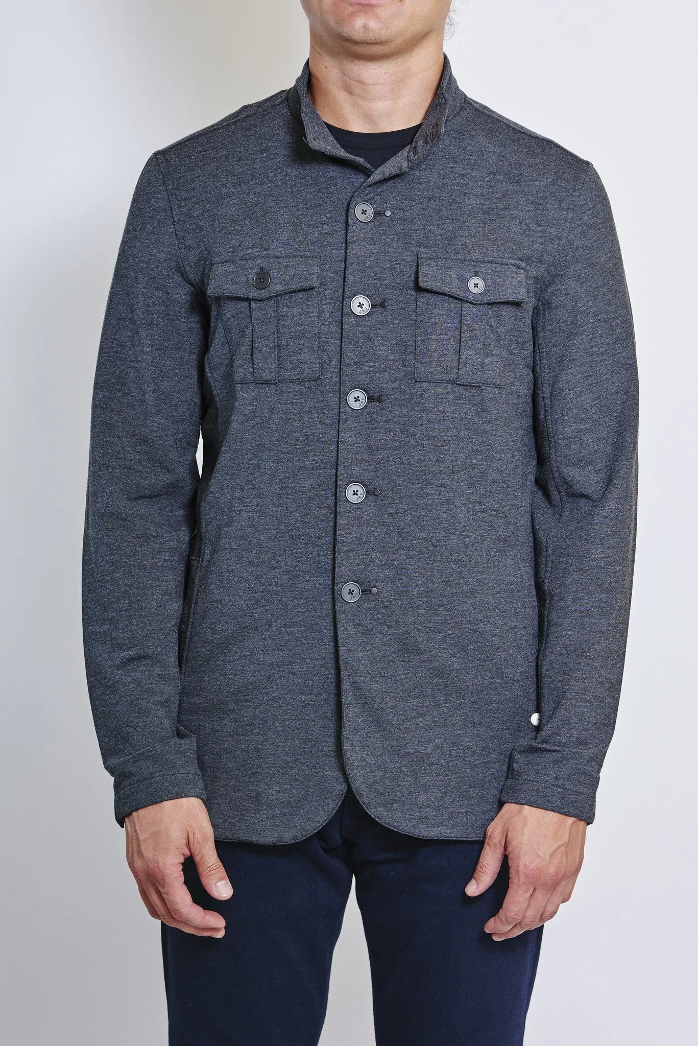 JOHN VARVATOS KNIT JERSEY CADET JACKET