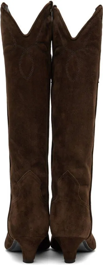 KHAITE Brown Dallas Boots