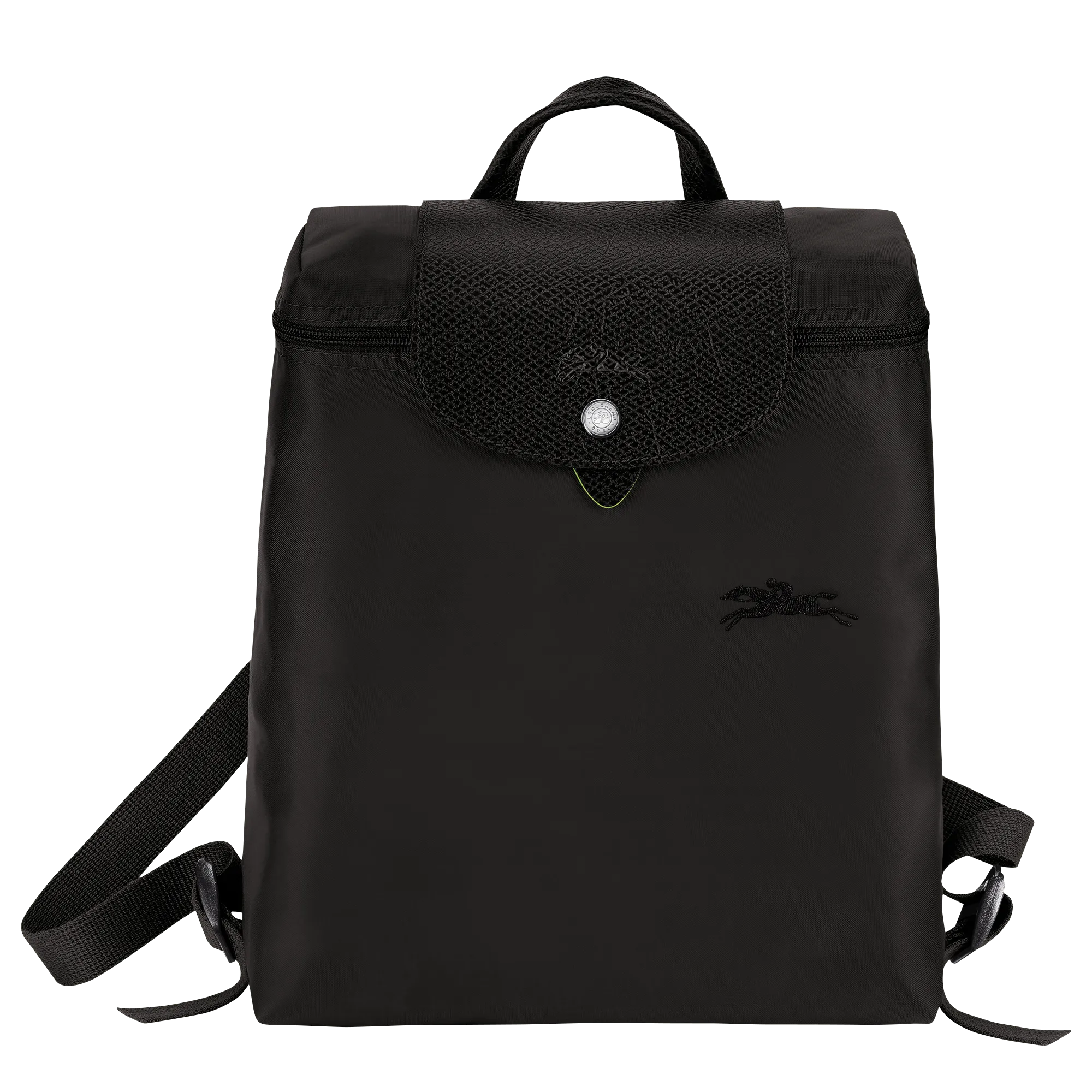 Le Pliage Green M Backpack Black - Recycled canvas