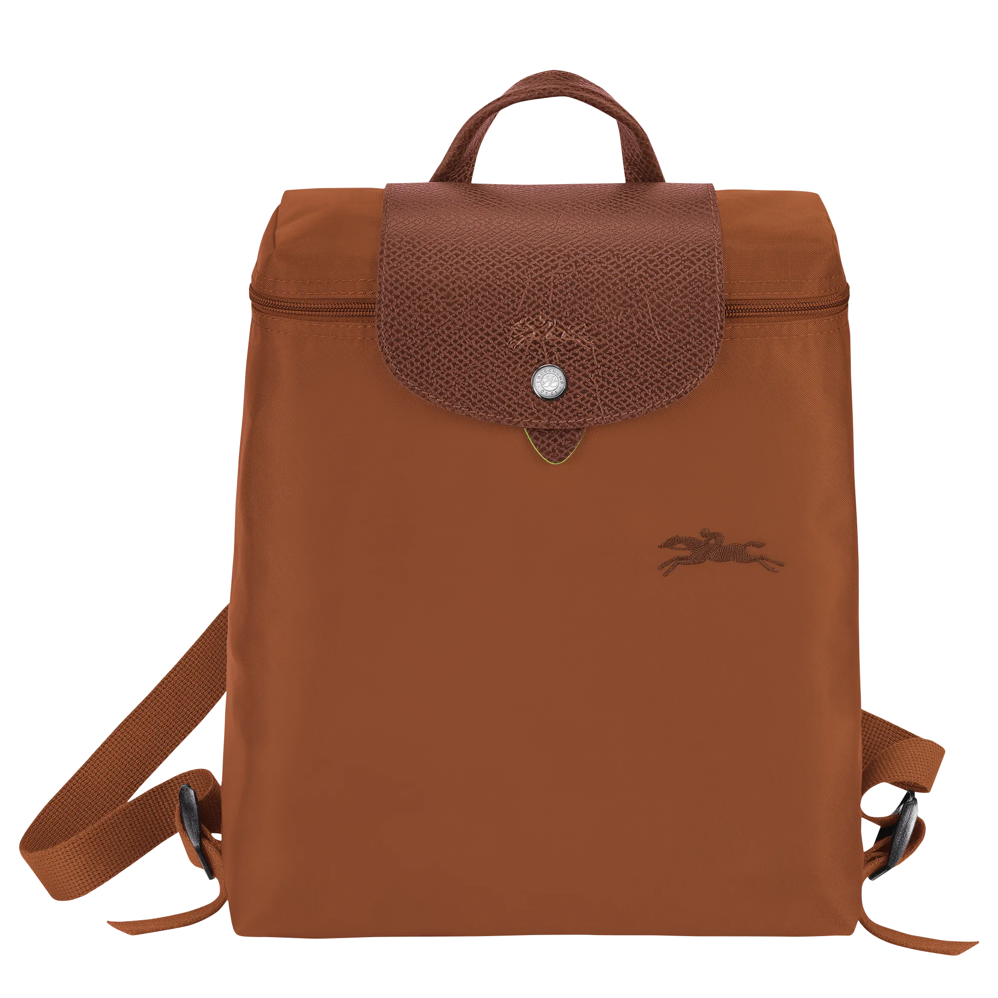 Le Pliage Green M Backpack Cognac - Recycled canvas