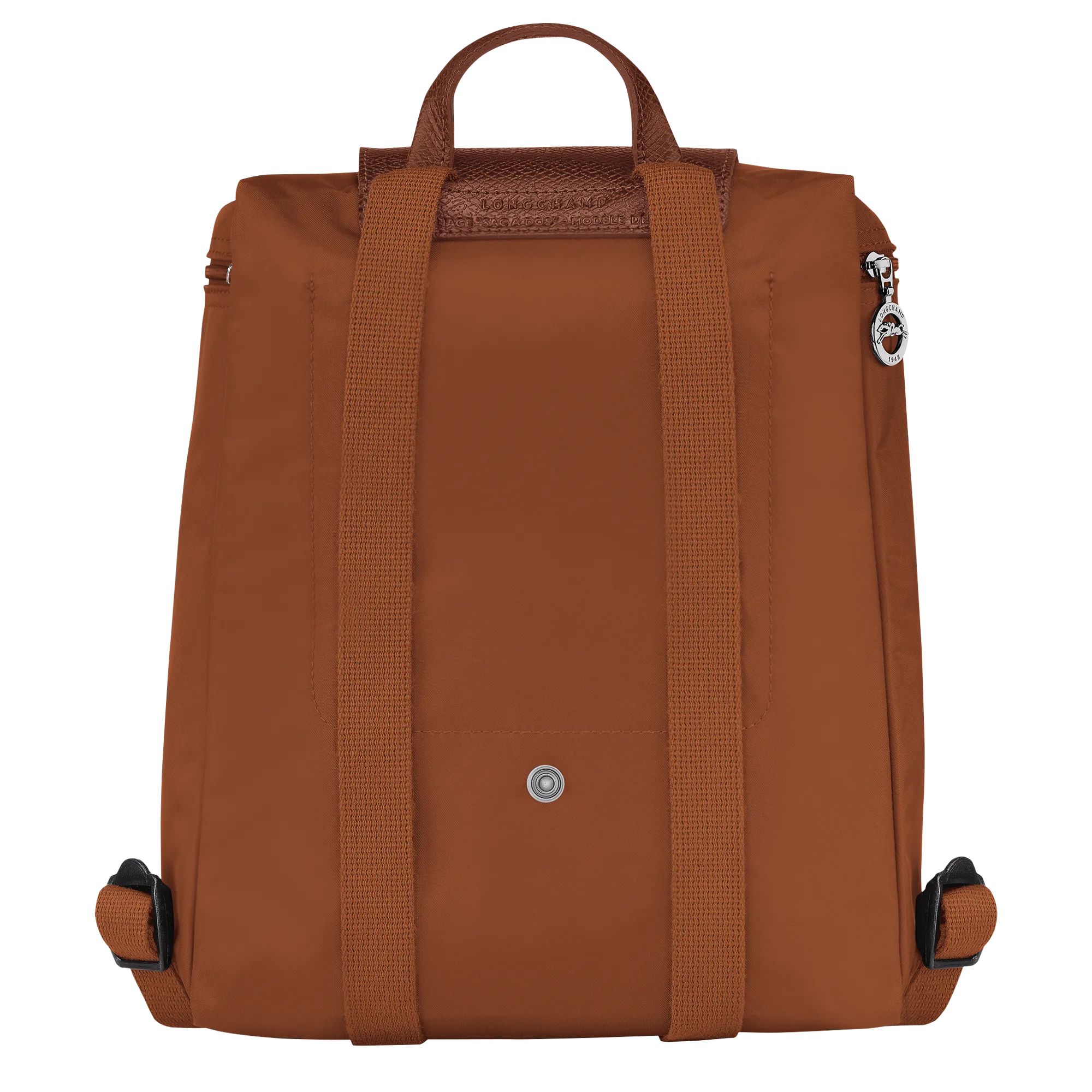 Le Pliage Green M Backpack Cognac - Recycled canvas