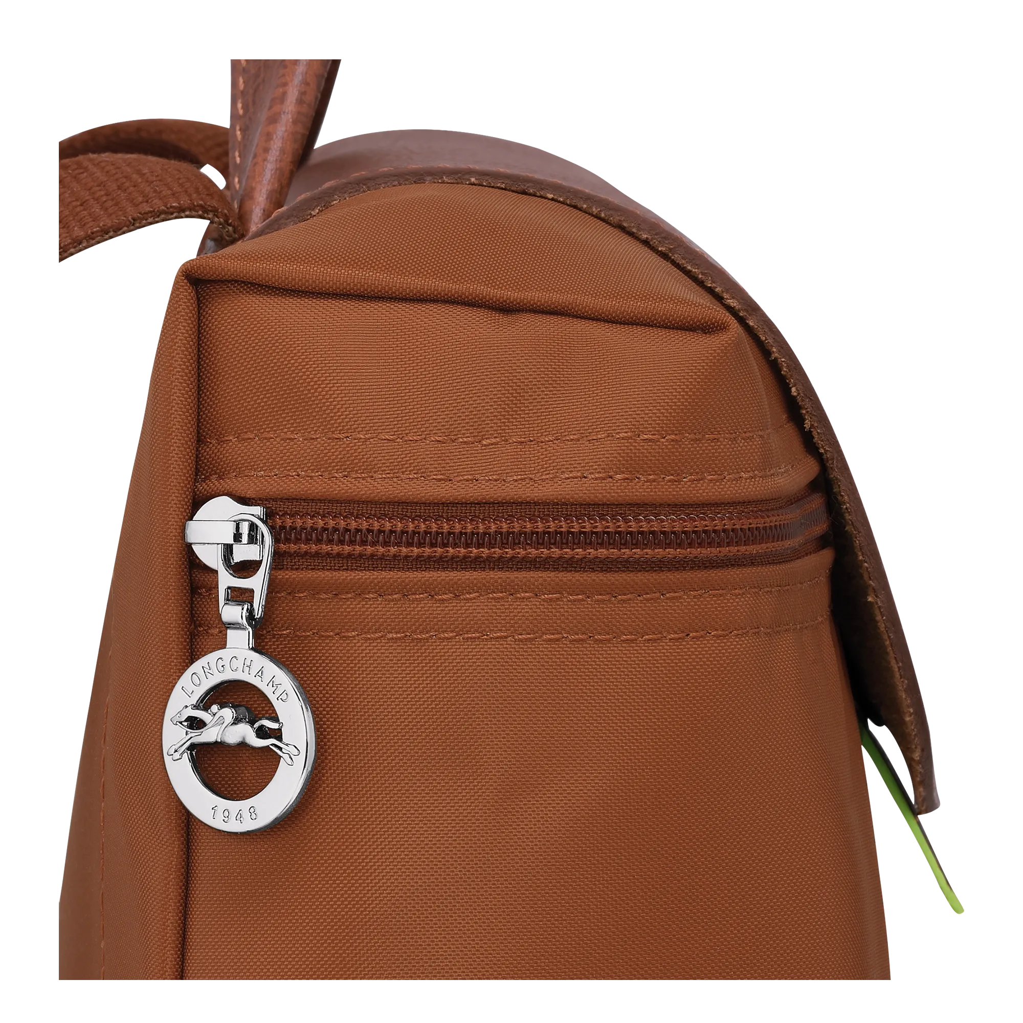 Le Pliage Green M Backpack Cognac - Recycled canvas