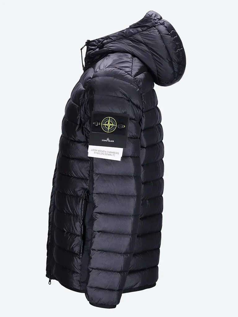 Loom woven nylon real down jacket