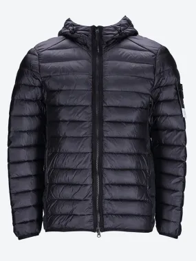 Loom woven nylon real down jacket