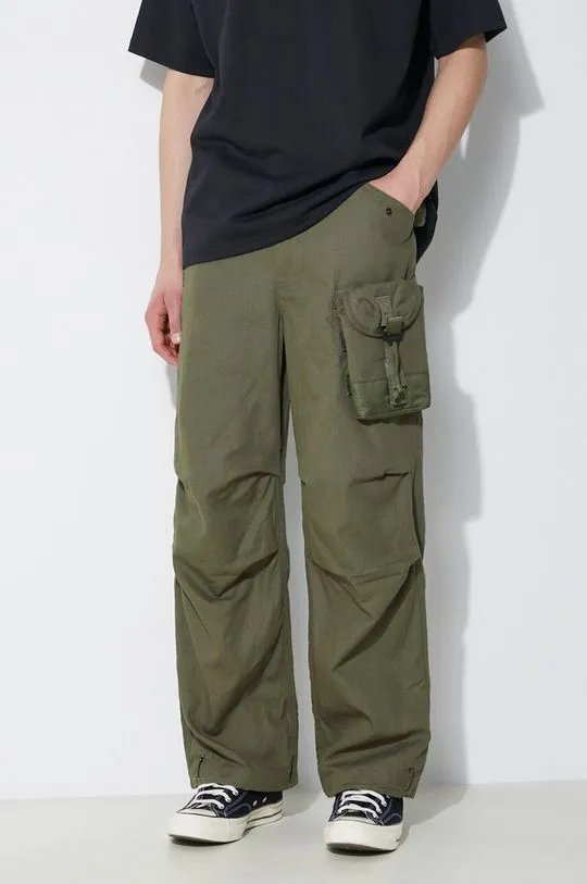 Maharishi trousers M.A.L.I.C.E. M51 Cargo Pants Cotton Hemp Twill 28 men's green color 5051.OLIVE