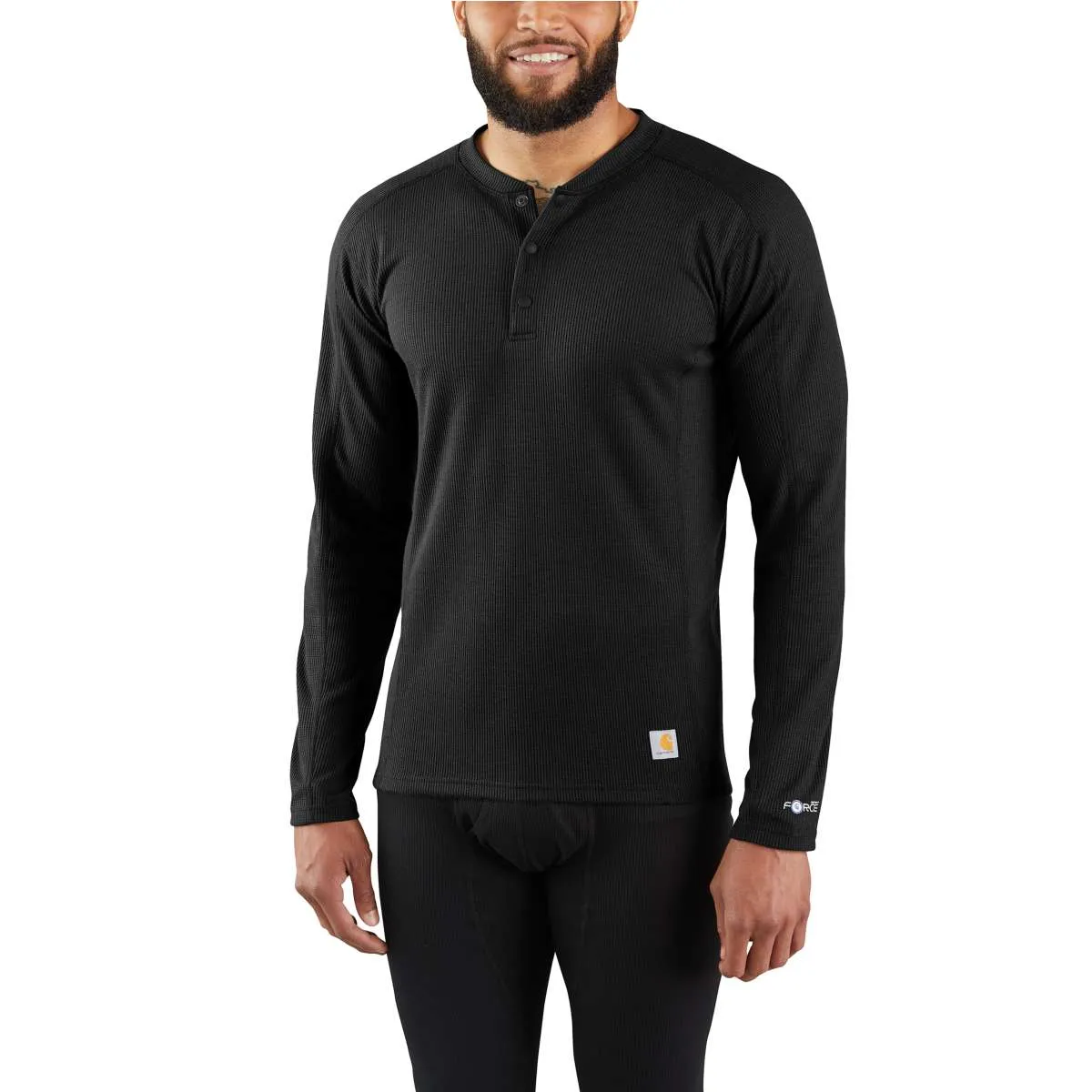 MBL114 - Carhartt Men's  FORCE Midweight Waffle Base Layer Henley Top