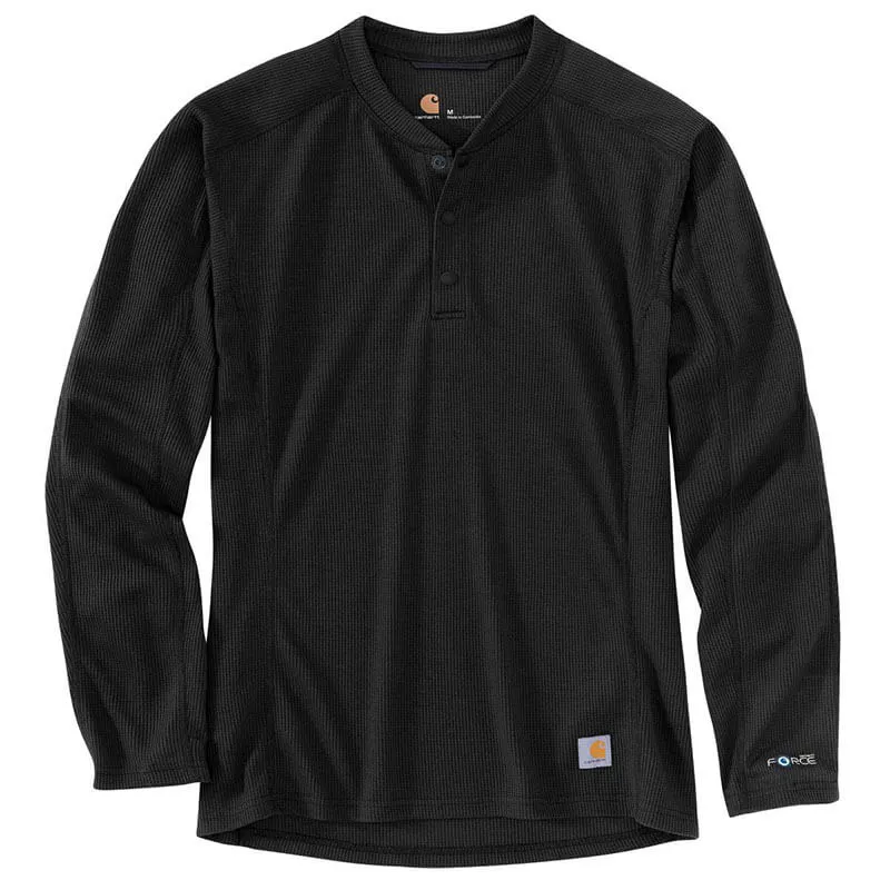 MBL114 - Carhartt Men's  FORCE Midweight Waffle Base Layer Henley Top