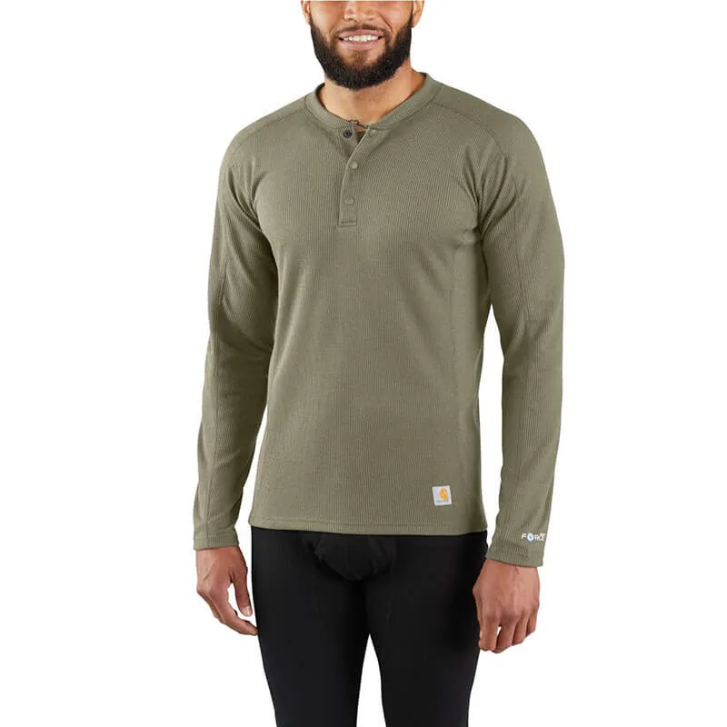 MBL114 - Carhartt Men's  FORCE Midweight Waffle Base Layer Henley Top