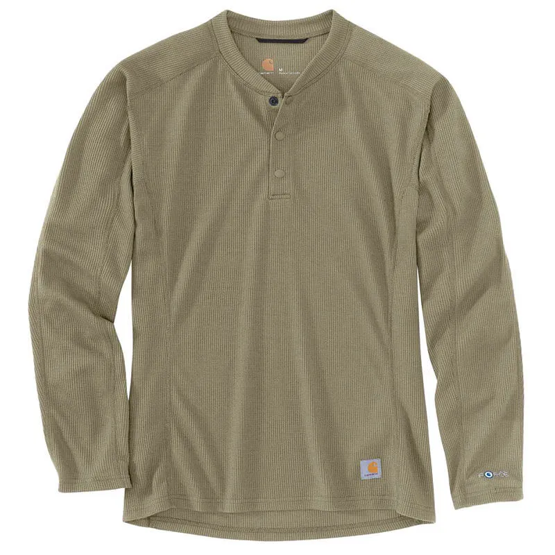 MBL114 - Carhartt Men's  FORCE Midweight Waffle Base Layer Henley Top