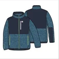 Men's Backroads Recycled Polartec Fleece - Blue Steel Marl