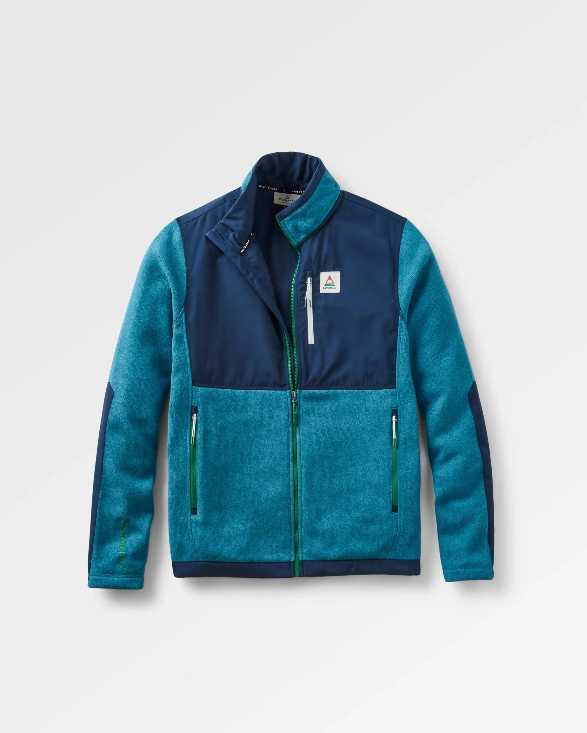 Men's Backroads Recycled Polartec Fleece - Blue Steel Marl