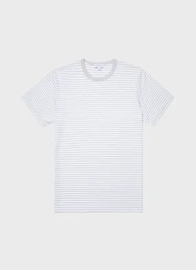 Men's Classic T-shirt in Smoke/White English Stripe