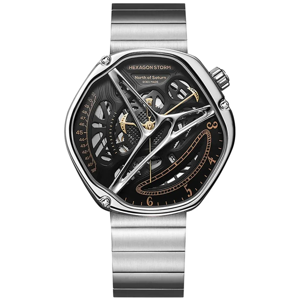 Men's Stainless Steel Luxury Designer Automatic Mechanical Wristwatch