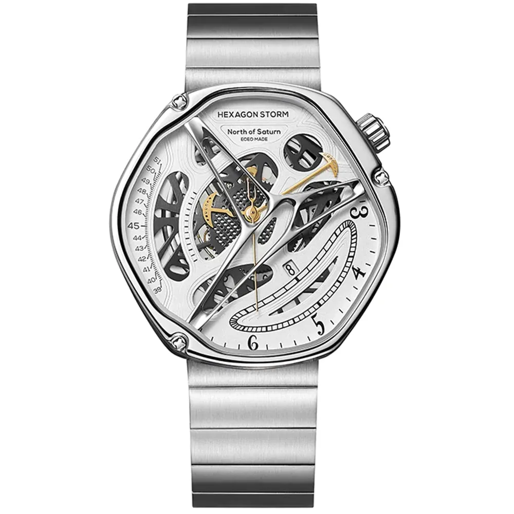 Men's Stainless Steel Luxury Designer Automatic Mechanical Wristwatch