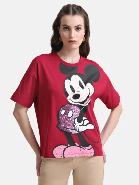 Mickey Graphic Print T-Shirt