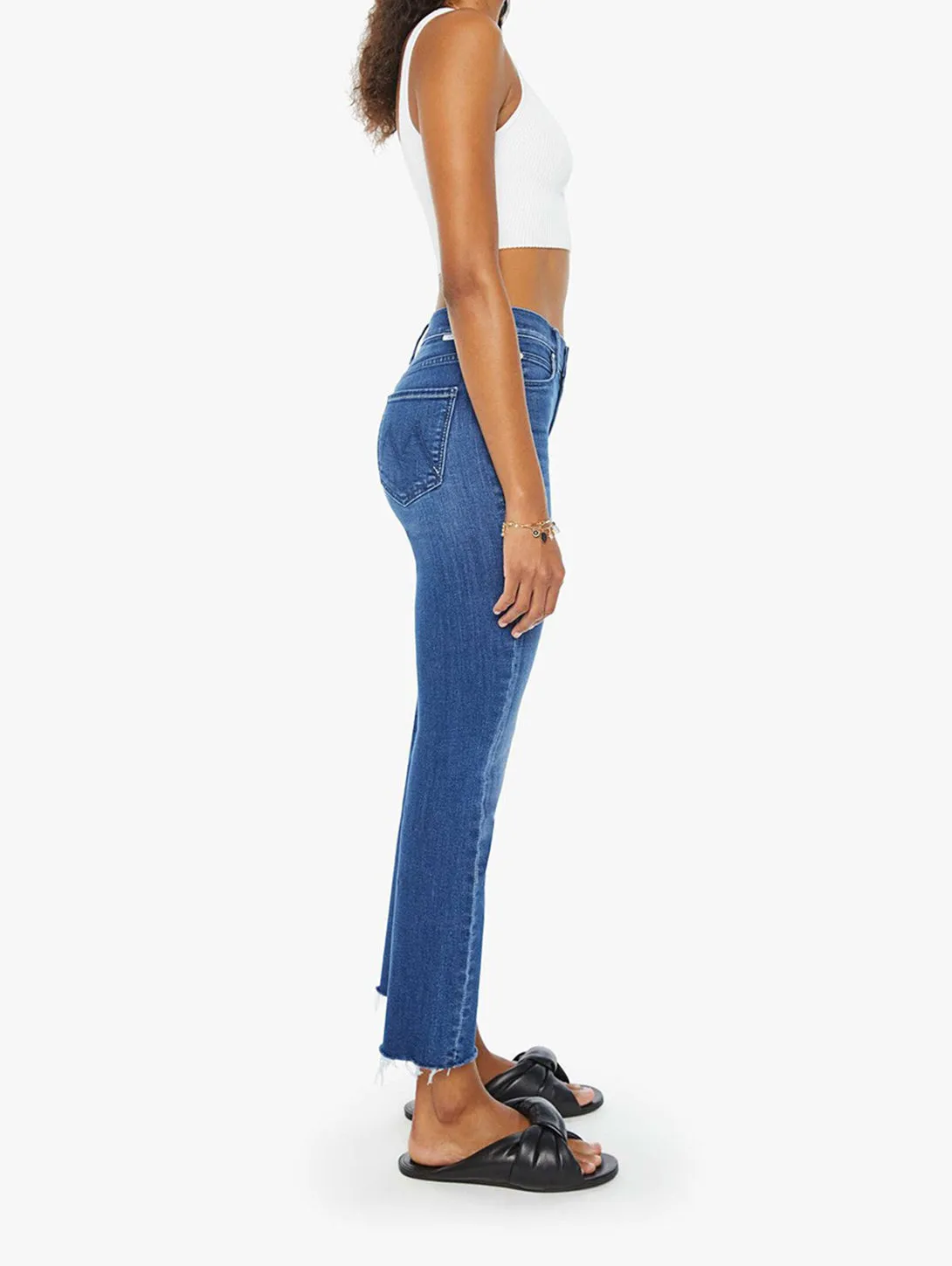 Mid Rise Dazzler Ankle Fray Jean - Nothing Between Us