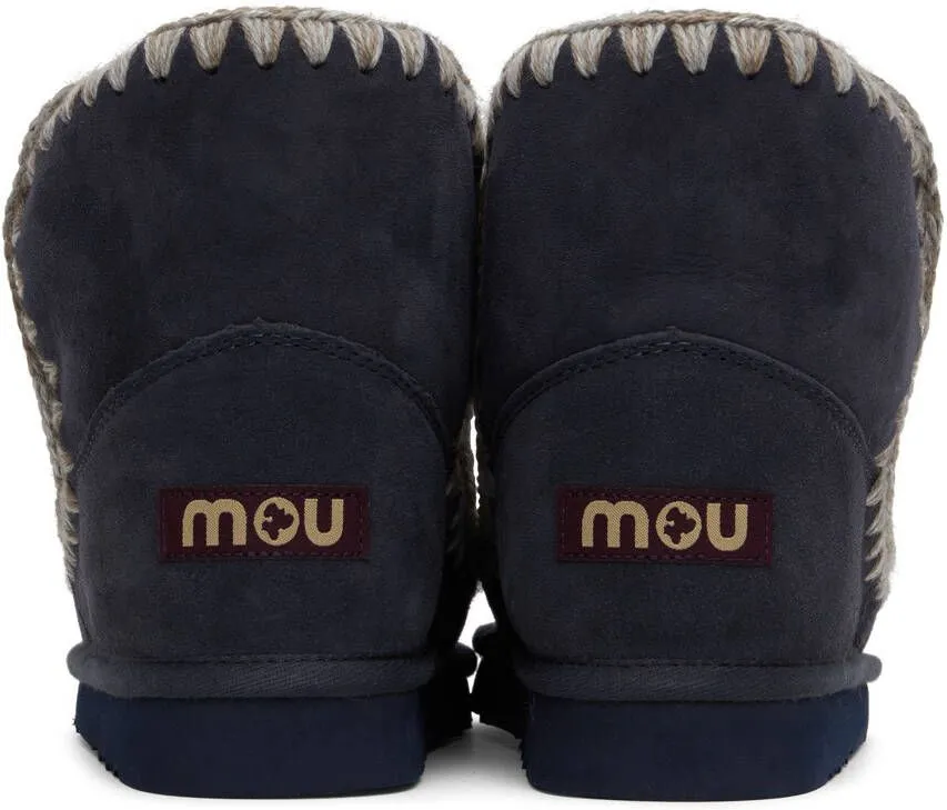 Mou Navy Ankle Boots