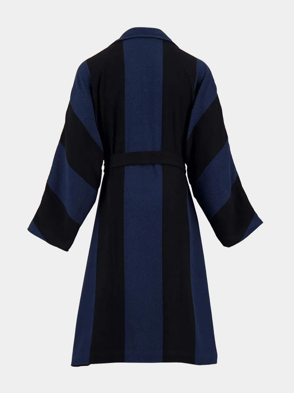 Navy Belted Coat