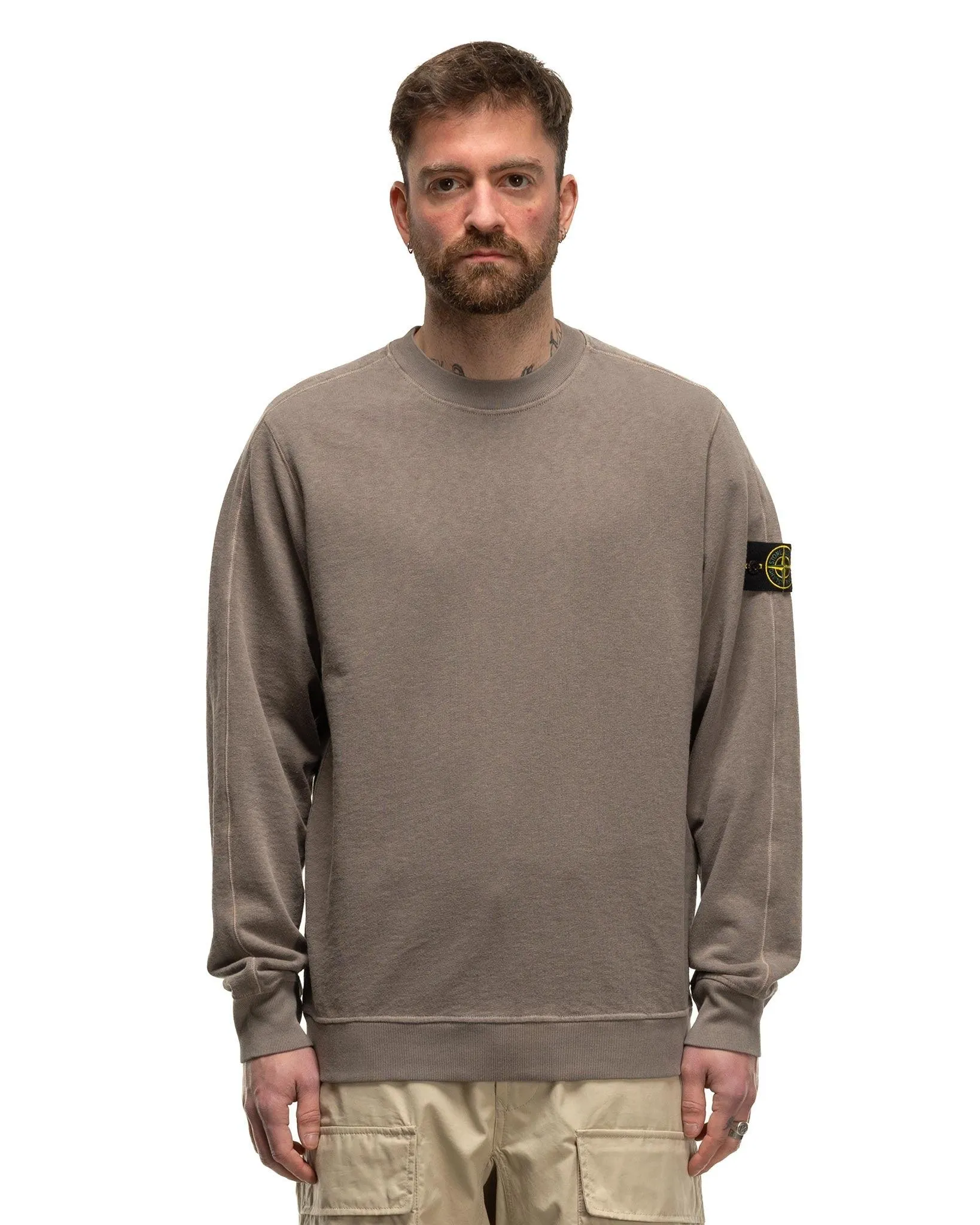 Old' Treatment Crewneck Sweatshirt Dove Grey