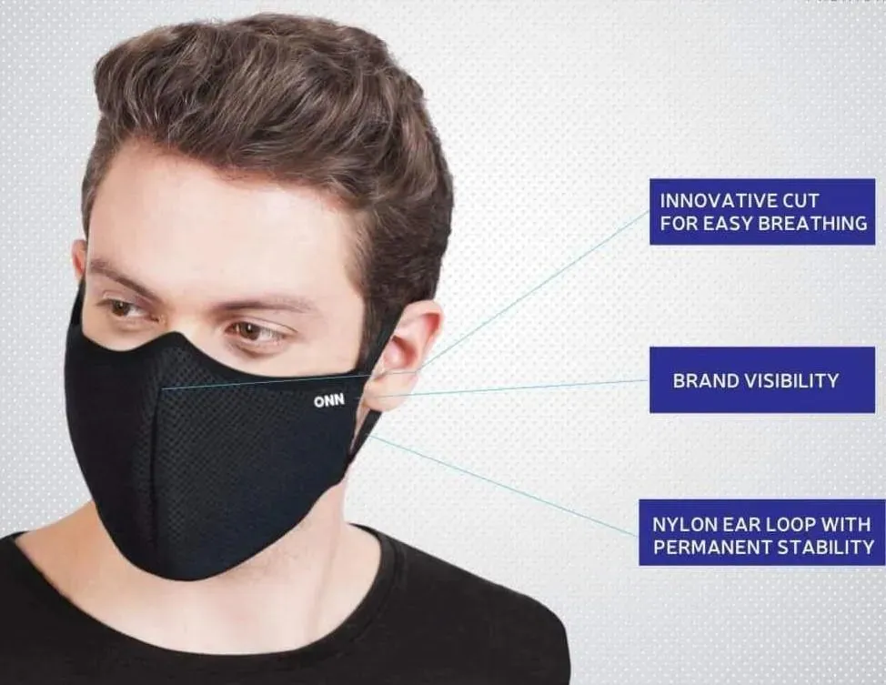 ONN 3 Layer Protection Mask (Pack of 2)