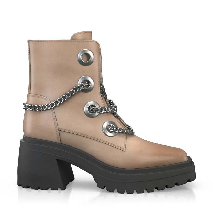 Platform Combat Ankle Boots 52627