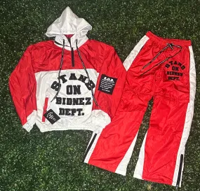 RED 2 n 1 WINDBREAKER SET