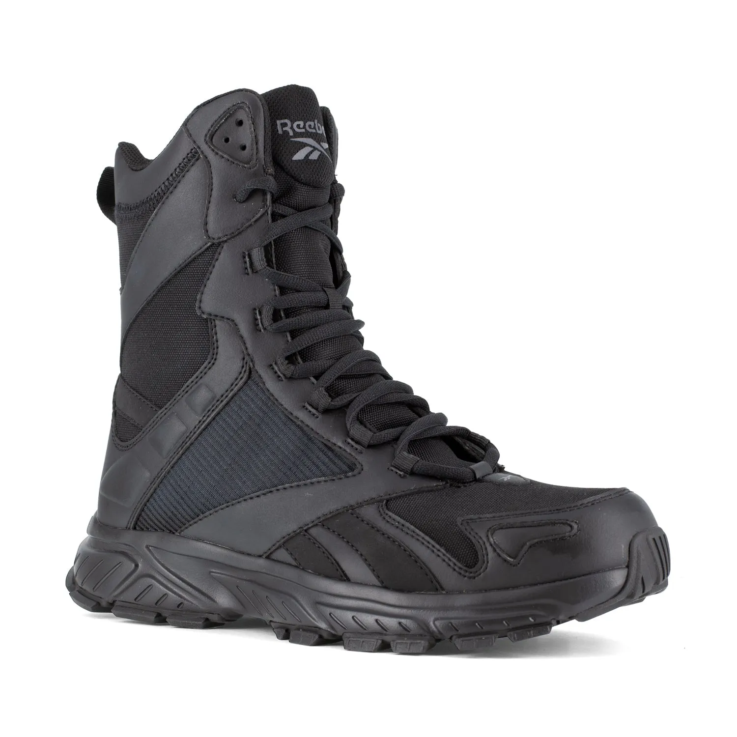 Reebok Mens Hyperium Tactical Black Mesh 8in Trail Running Work Boots