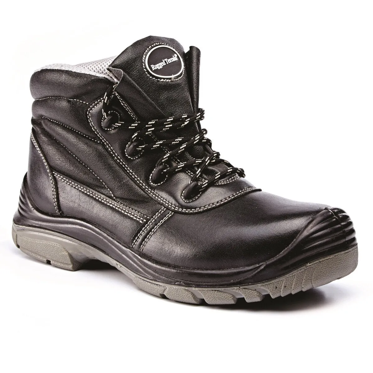 Rugged Terrain RTC61B Microfibre Metal Free Chukka S3 - Black-UK6