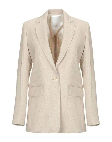 Sandro Women Blazer Beige 10 UK