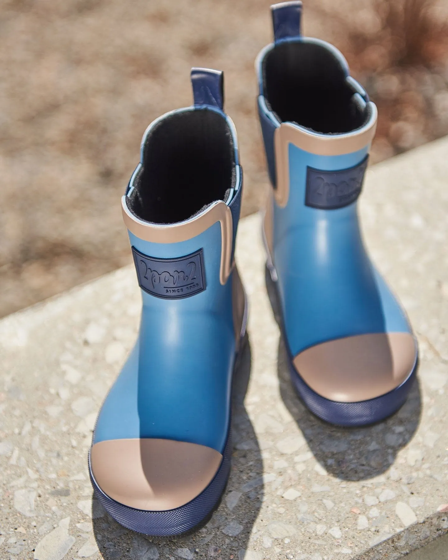 Short Rain Boots Blue