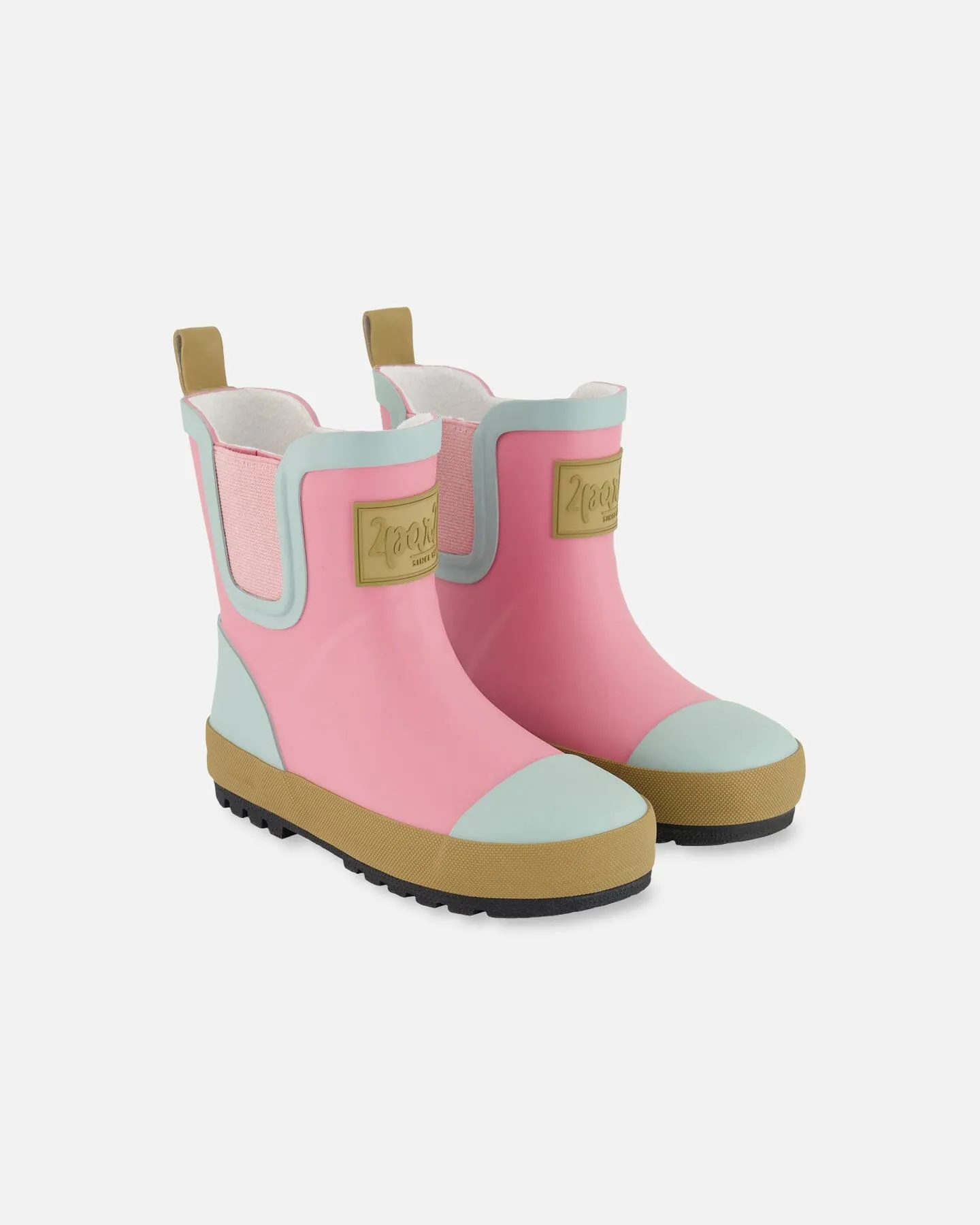 Short Rain Boots Pink