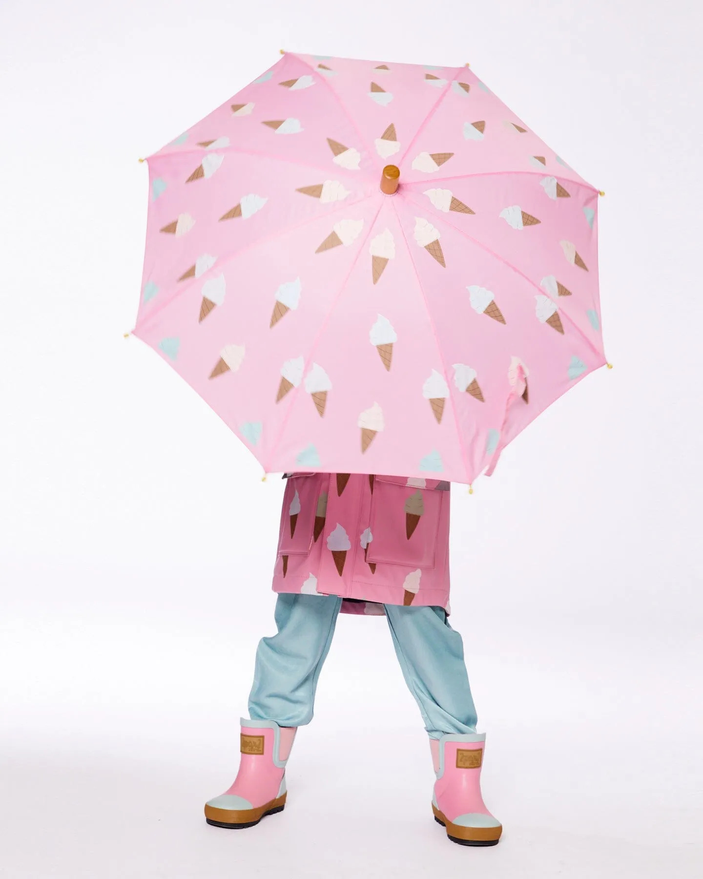 Short Rain Boots Pink