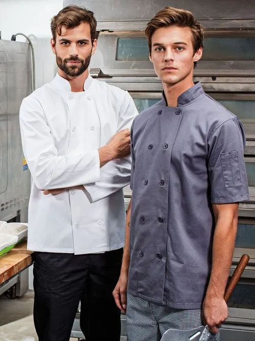 Short Sleeve Men's Chef Jacket - Banksford.co.uk