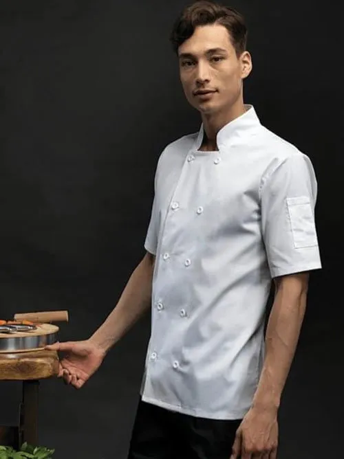 Short Sleeve Men's Chef Jacket - Banksford.co.uk