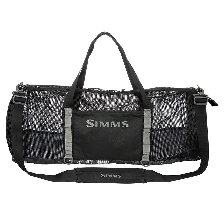 Simms Challenger Mesh Duffel - Hex Flo Camo Carbon - 60L