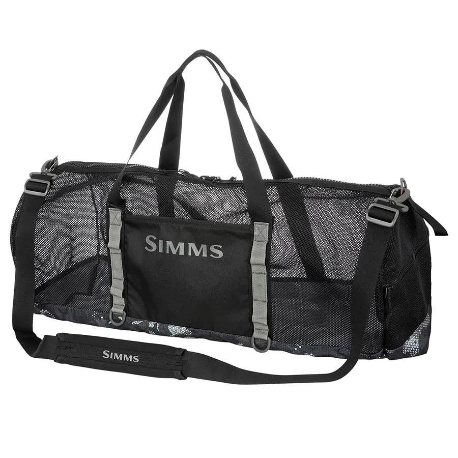 Simms Challenger Mesh Duffel - Hex Flo Camo Carbon - 60L