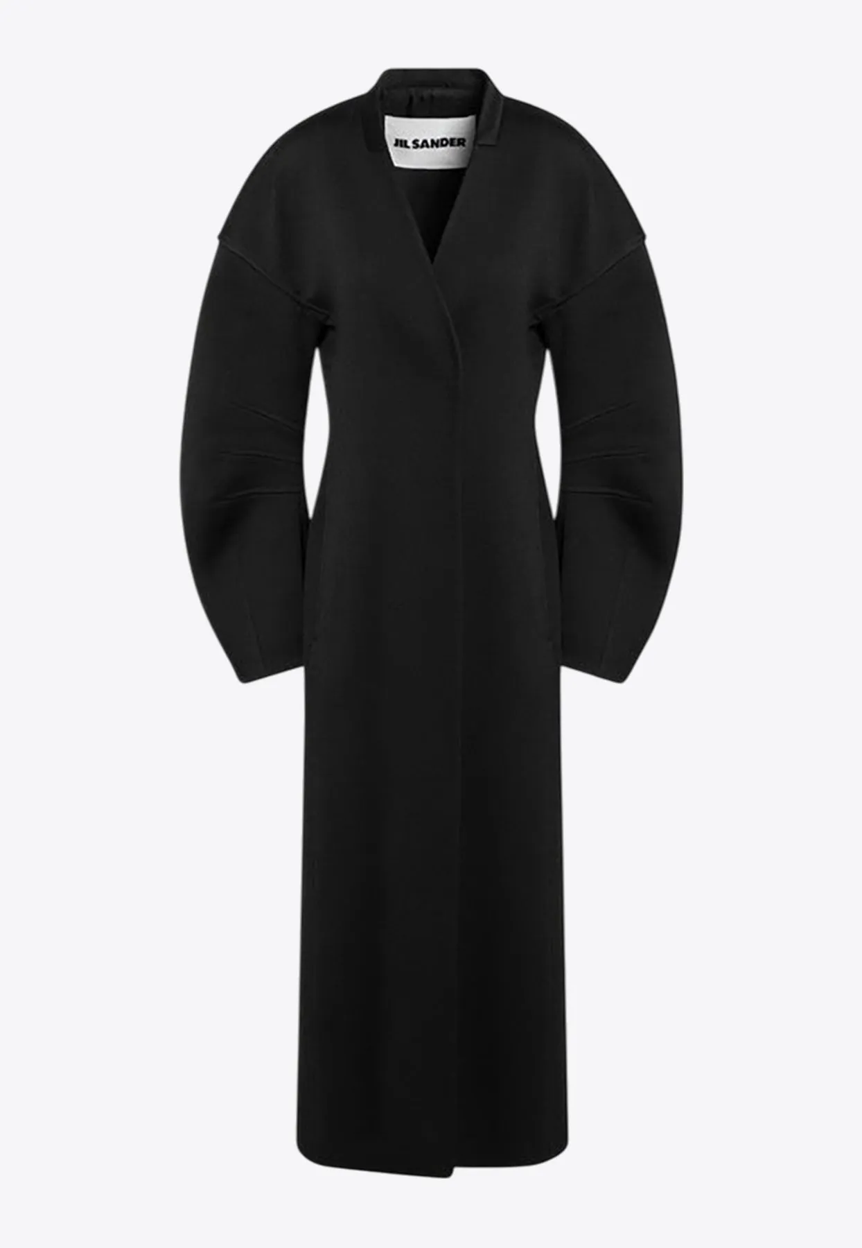 Single-Breasted Wool Coat