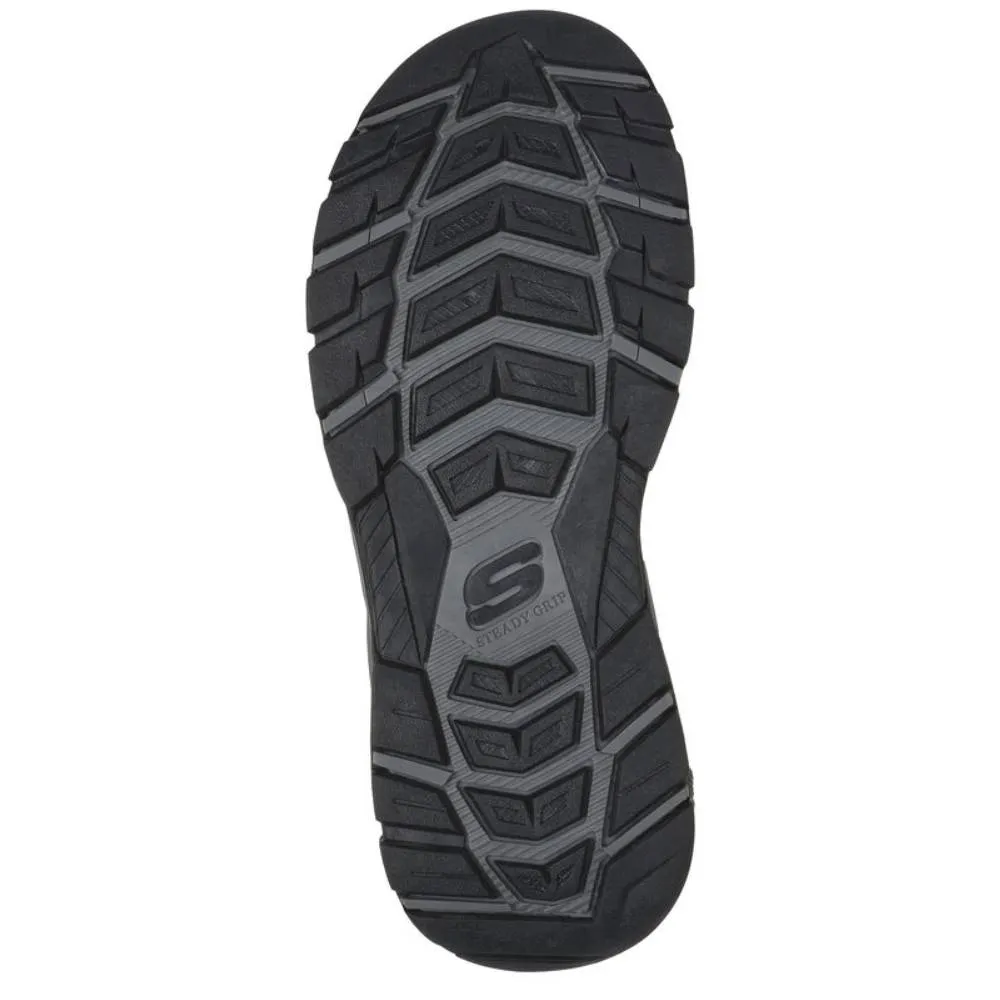 SKECHERS Men's Tresmen-Garo Sandal (Charcoal)