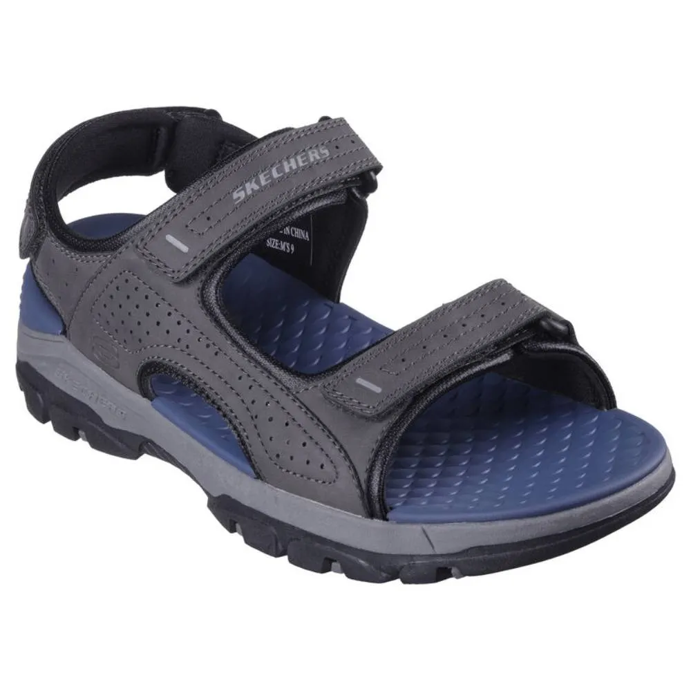 SKECHERS Men's Tresmen-Garo Sandal (Charcoal)