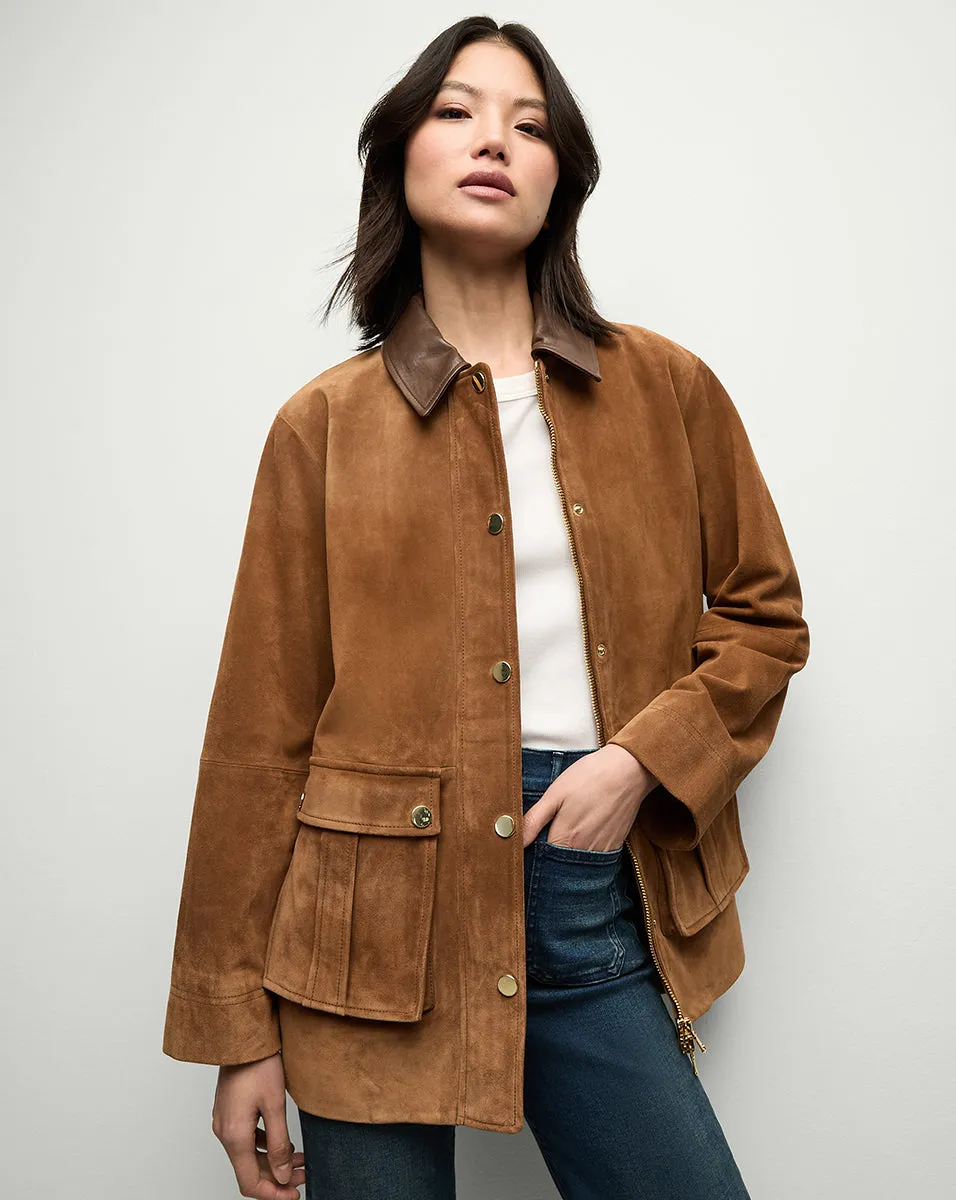 Suz Suede Dickey Chore Coat