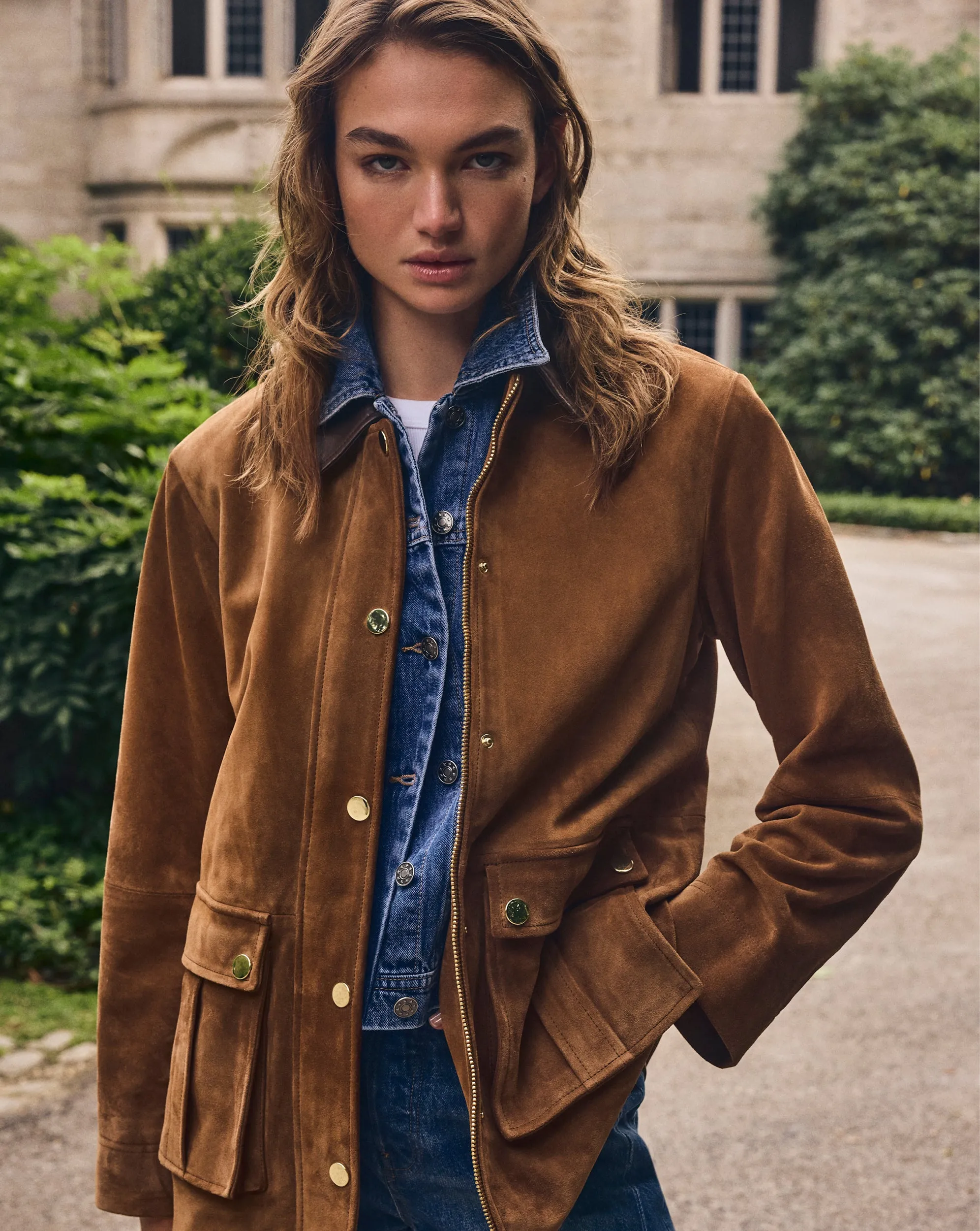 Suz Suede Dickey Chore Coat