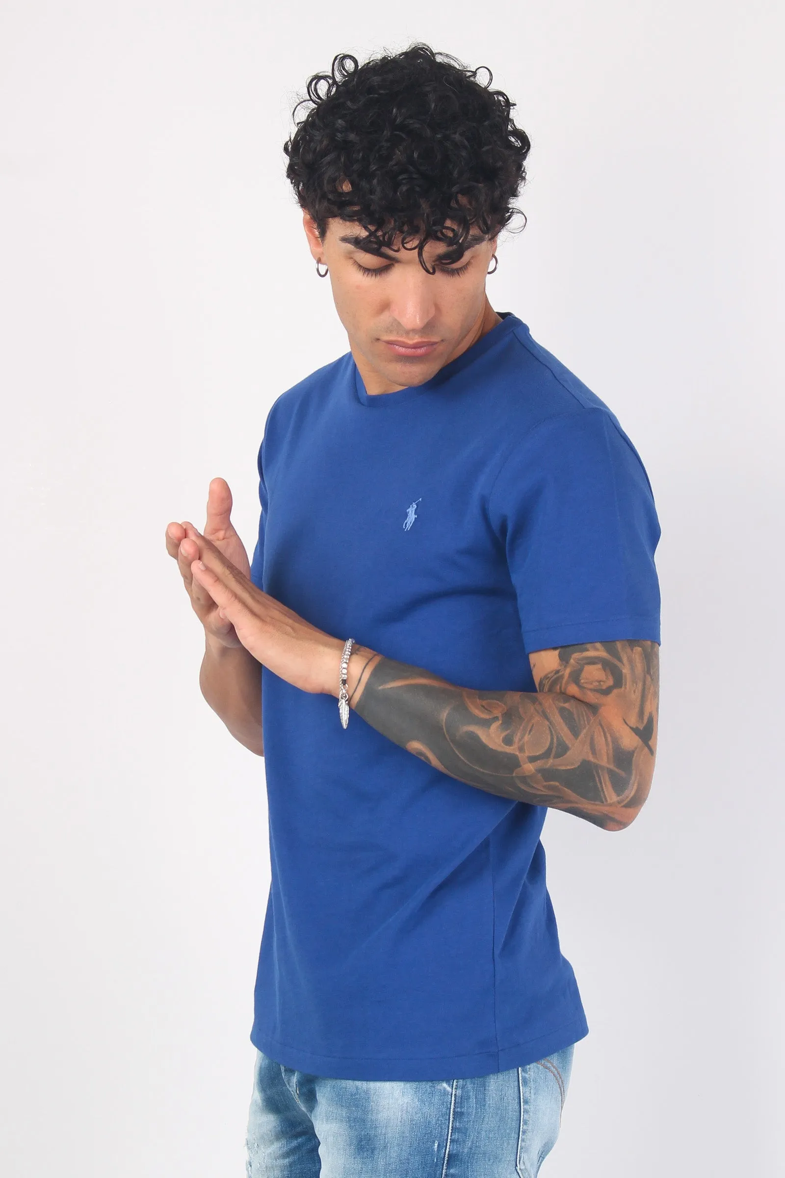 T-shirt Jersey Manica Corta Beach Royal