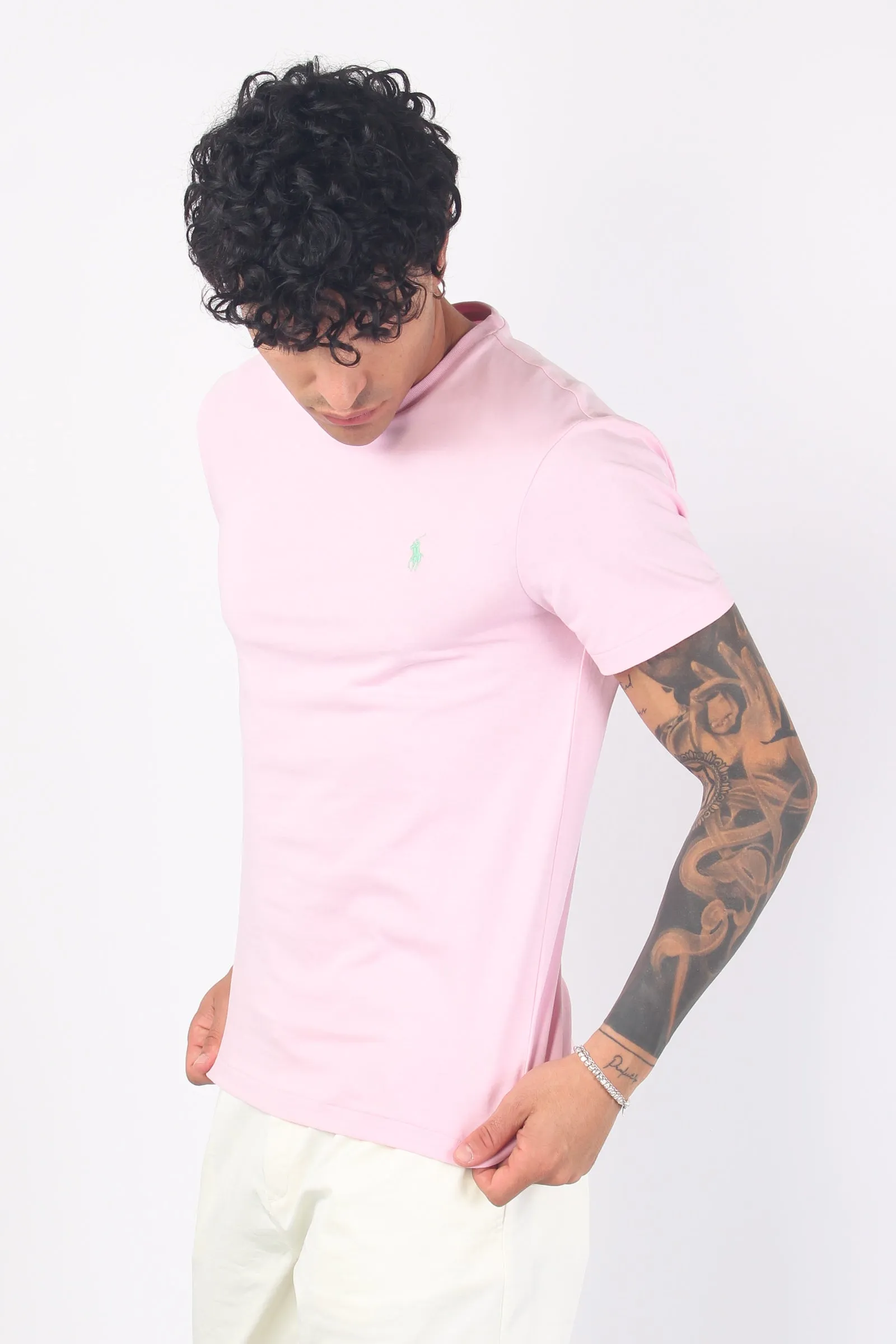 T-shirt Jersey Manica Corta Garden Pink