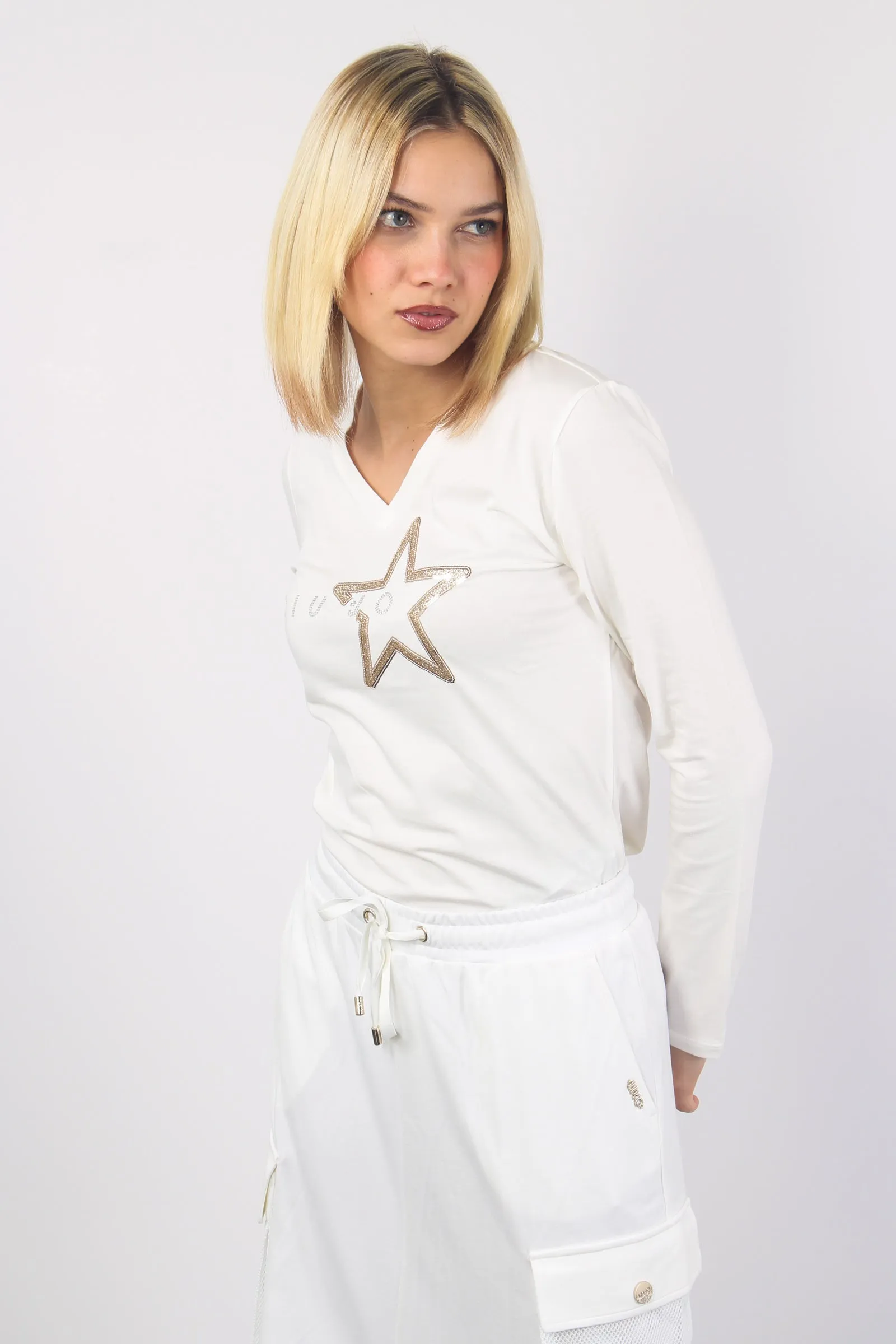 T-shirt Ml Stella Light Ivory