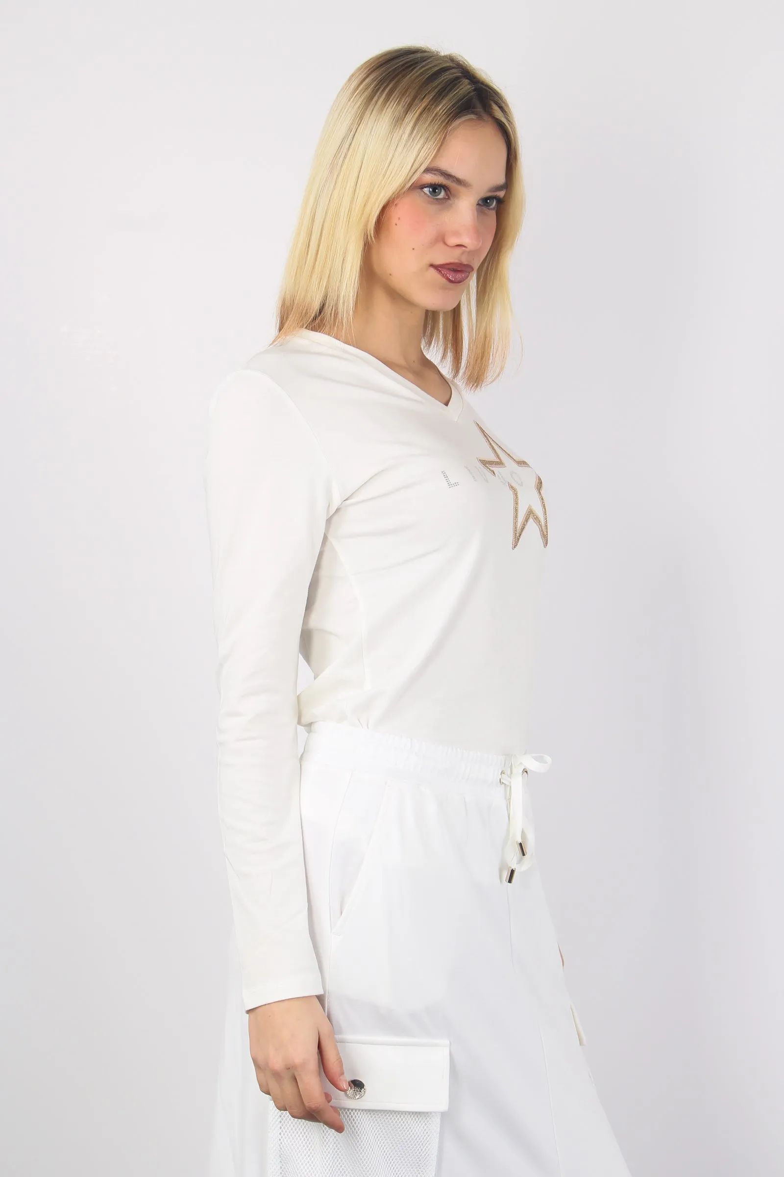 T-shirt Ml Stella Light Ivory