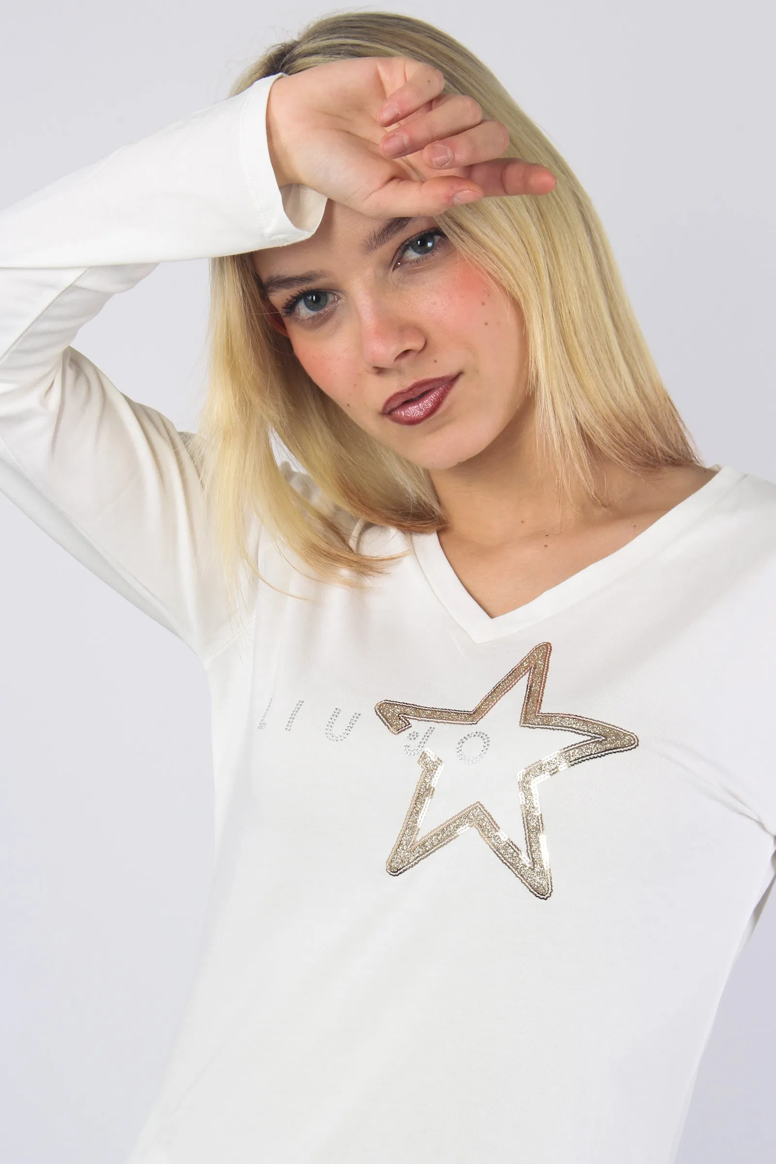 T-shirt Ml Stella Light Ivory