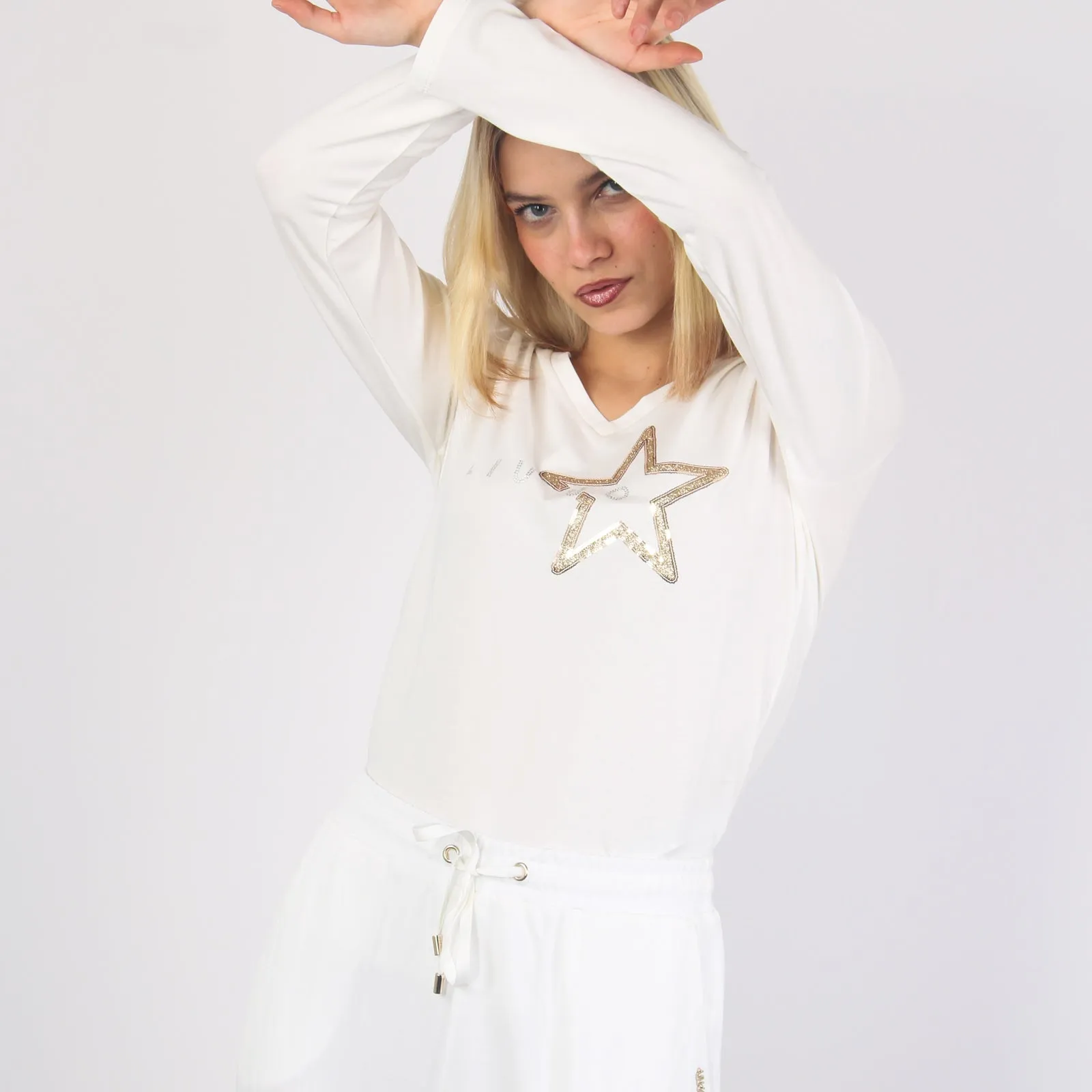 T-shirt Ml Stella Light Ivory