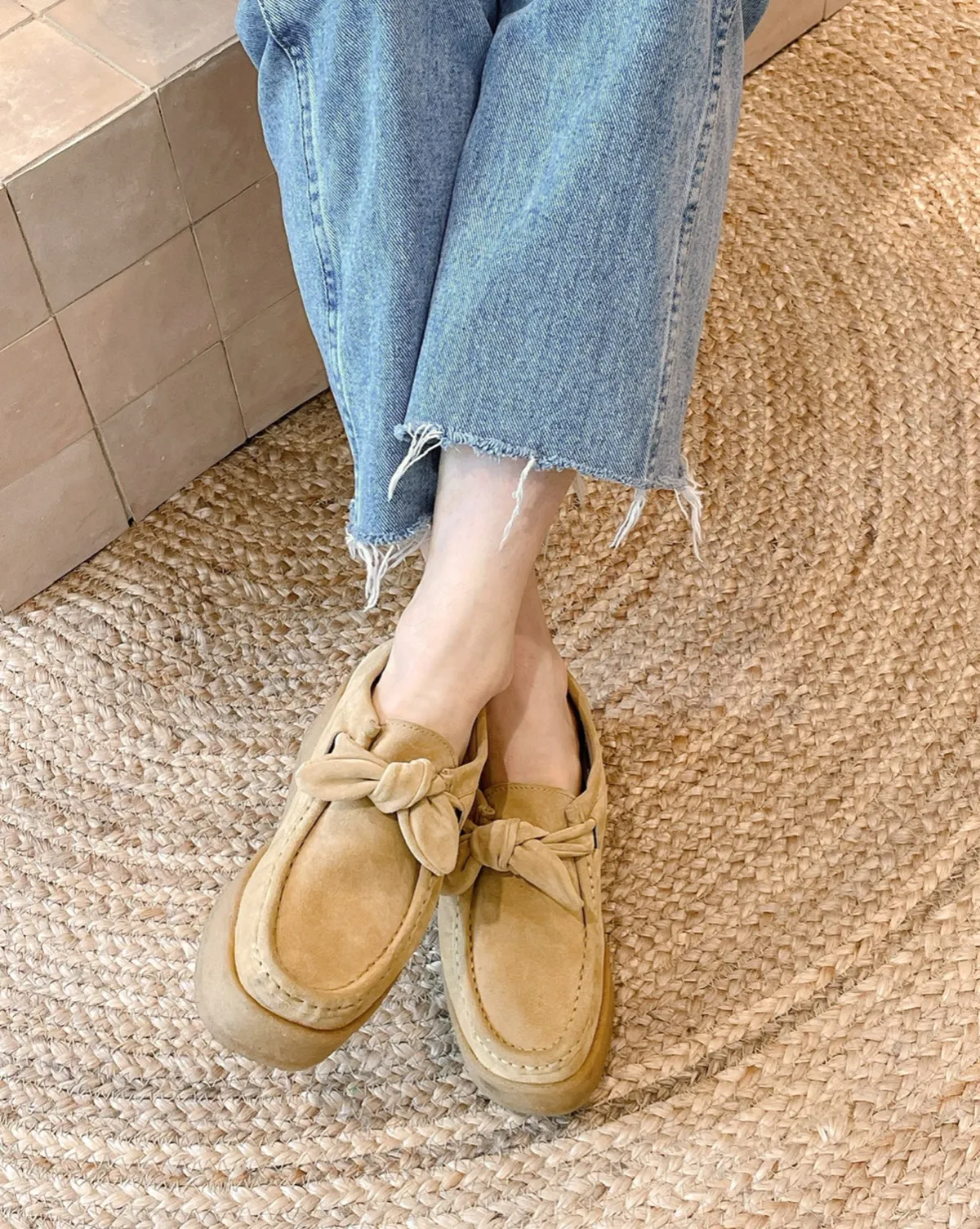 Tabitha Knotted Chukka Shoe - SAND