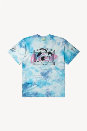 Temple Warped Eyes Tie Dye Tee