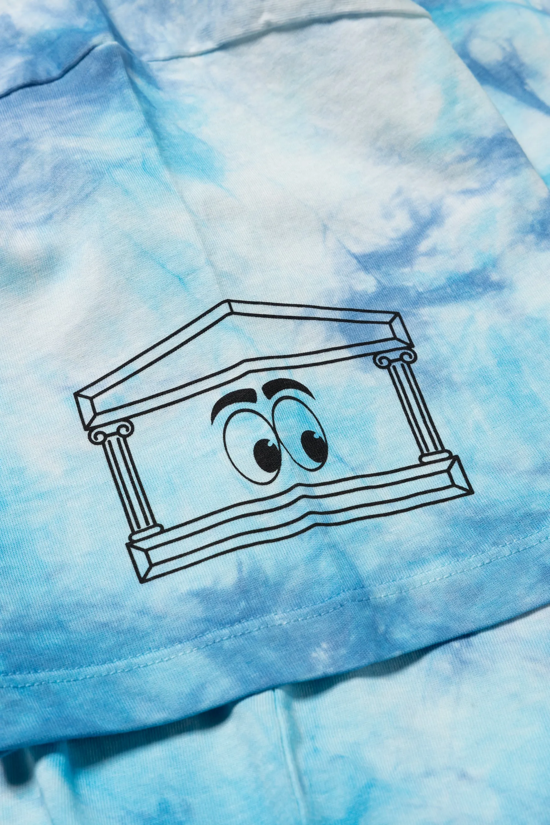 Temple Warped Eyes Tie Dye Tee